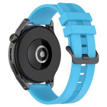 20mm Universal strukturiertes Silikonarmband - Himmelblau