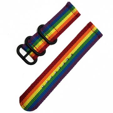 20mm Universal-Nylonband - Regenbogen