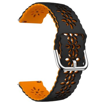 20mm Universal Dual Color Blüte Hohlband - Schwarz+Orange