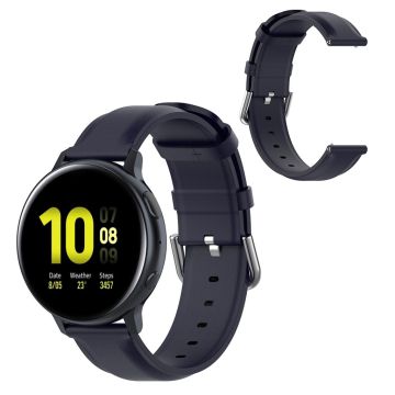 Samsung Galaxy Watch (42mm) / (46mm) Echt Leder Uhrenarmband - Dunkelblau