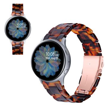 Samsung Galaxy Watch (42mm) / Active Marmorartig Uhrenarmband - Schwarz / Orange