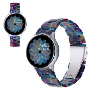 Samsung Galaxy Watch (42mm) / Active Marmorartig Uhrenarmband - Violett / Grün