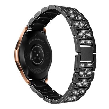 Samsung Galaxy Watch (42mm) Strass décor Uhrenarmband - Schwarz