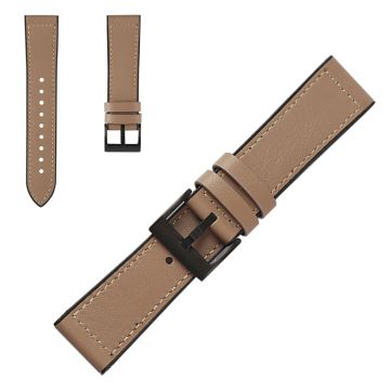 Haltbar Leder Uhrenarmband für Samsung Watch Geräte - Grau