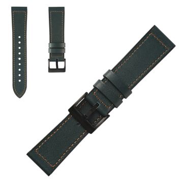 Haltbar Leder Uhrenarmband für Samsung Watch Geräte - Grün