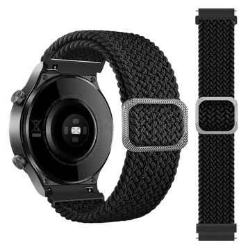 20mm Samsung Galaxy Watch Active 2 40mm / Watch (42mm) Flechten Muster Uhrenarmband - Schwarz