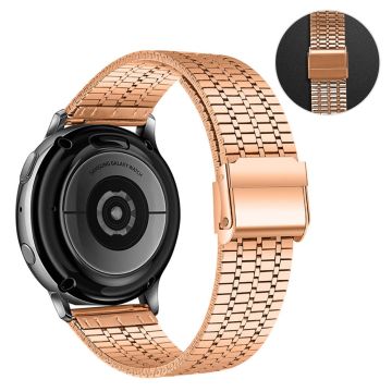 Samsung Galaxy Watch 3 (41mm) / Watch (42mm) Sieben Perlen Rostfrei Stahl Uhrenarmband - Roségold