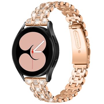 Samsung Galaxy Watch 3 (41mm) / Watch (42mm) Armband mit Strassdekor - Rose Gold