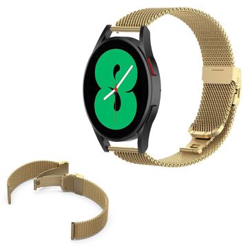 Rostfrei Stahl Milanese Uhrenarmband für Samsung Galaxy Watch 4 / 3 - Gold