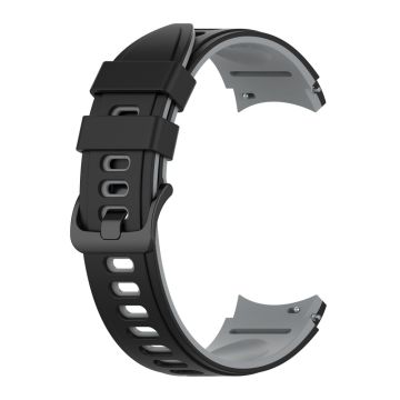 Zweifarbig Silikon Uhrenarmband für Samsung Galaxy Watch - Schwarz / Grau