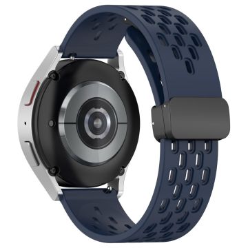 20mm Silikonarmband für Samsung Galaxy Watch 6 / 5 / 4 - Midnight Blue