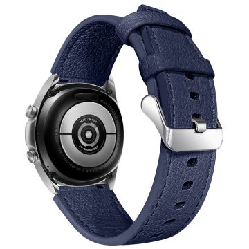 Xiaomi Mi Watch Color beidseitig strukturiertes Rindslederarmband - Blau