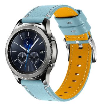 22mm Xiaomi Mi Watch Color Rindslederarmband - Blau