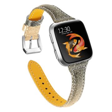 Fitbit Versa / Versa Lite / Blaze / Versa 2 elegant Echtes Lederarmband - Gold