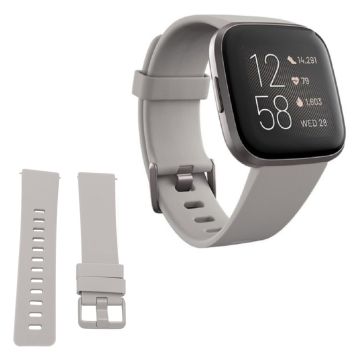 Fitbit Versa / Versa 2 Silikon Uhrenarmband - Grau