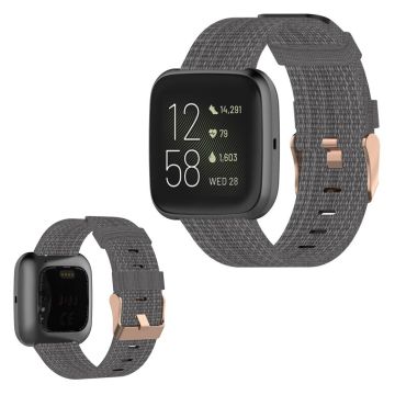 Fitbit Versa / Versa 2 / Blaze Nylon Uhrenarmband - Dunkelgrau