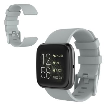 Fitbit Versa 2 / Versa Lite Silikon-Uhrenarmband - Grau / Größe: L