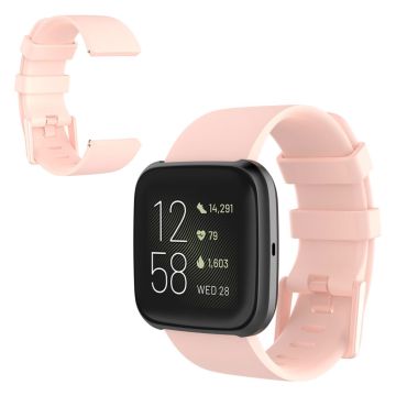 Fitbit Versa 2 / Versa Lite Silikon-Uhrenarmband - Rosa / Größe: L