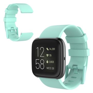 Fitbit Versa 2 / Versa Lite Silikon-Uhrenarmband - Cyan / Größe: L