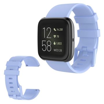 Fitbit Versa 2 / Versa Lite Silikon-Uhrenarmband - Babyblau / Größe: S