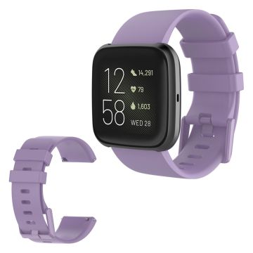 Fitbit Versa 2 / Versa Lite Silikon-Uhrenarmband - Lila / Größe: S