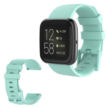 Fitbit Versa 2 / Versa Lite Silikon-Uhrenarmband - Cyan / Größe: S