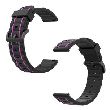 Fitbit Versa / 2 / Lite Wavy Silikon Uhrenarmband - Rose