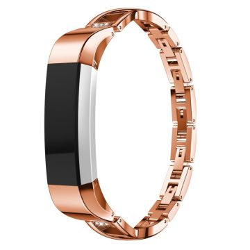 Fitbit Alta X-Form Strass décor Trageschlaufe Ersatz - Rose Gold