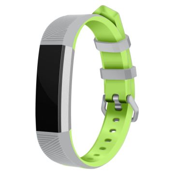 Fitbit Alta Sanft Silikonarmband Ersatz - Grün / Grau