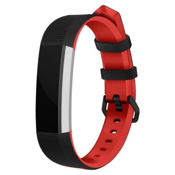 Fitbit Alta Sanft Silikonarmband Ersatz - Rot / Schwarz