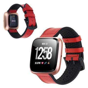 Fitbit Versa 2 / Versa Lite / Versa Silikon Leder Uhrenarmband - Rot