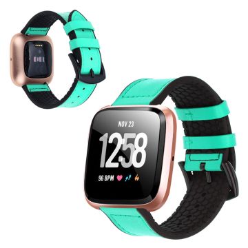 Fitbit Versa 2 / Versa Lite / Versa Silikon Leder Uhrenarmband - Cyan