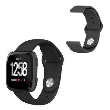 Fitbit Versa 2 / Versa Lite Silikon Uhrenarmband - Schwarz