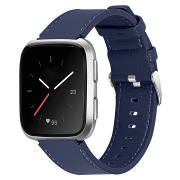 Fitbit Versa 2 / Versa Kuhfell Echt Leder Uhrenarmband - Blau