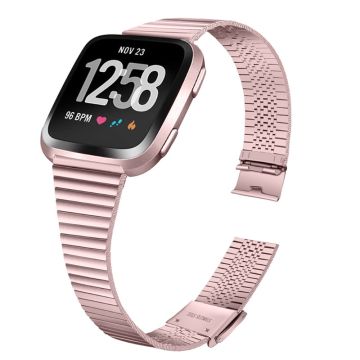 Fitbit Versa 2 / Versa Lite Stilvoll Rostfrei Stahl Uhrenarmband - Rose Rosa