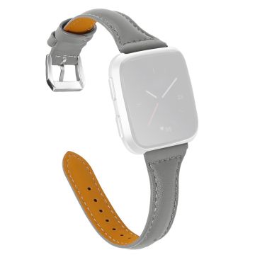 Fitbit Versa 2 / Versa Lite / Versa simple Echtlederarmband - Grau