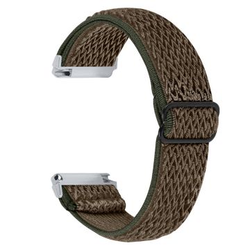 Fitbit Versa 2 / Versa Lite elastisches Uhrenarmband mit verstellbarer Schnalle - Braun