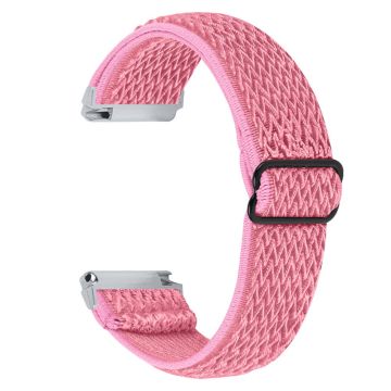 Fitbit Versa 2 / Versa Lite elastisches Uhrenarmband mit verstellbarer Schnalle - Pink