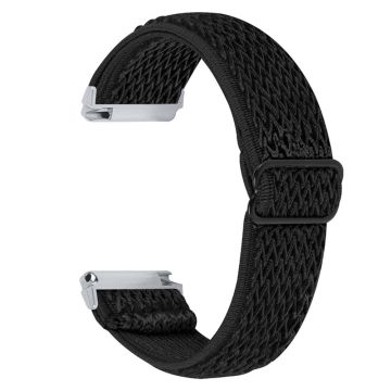 Fitbit Versa 2 / Versa Lite elastisches Uhrenarmband mit verstellbarer Schnalle - Schwarz