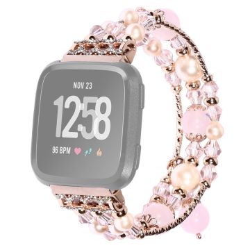 Fitbit Versa 2 / Versa Lite stylisches Achat-Armband - Rose Gold