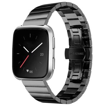 Fitbit Versa 2 / Versa Lite Edelstahlarmband - Schwarz