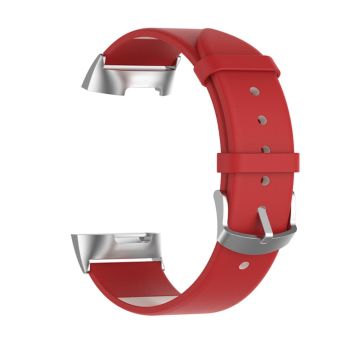 Fitbit Charge 5 Echt Leder Uhrenarmband - Rot