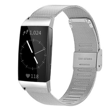 Fitbit Charge 5 Rostfrei Stahl Uhrenarmband - Silber