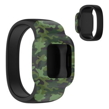 Garmin Vivofit Jr 3 Cool Muster Silikon Uhrenarmband - Camouflage Grün / Größe: L