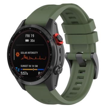 Silikonarmband für Garmin- und Coros-Uhren - Dunkelgrün