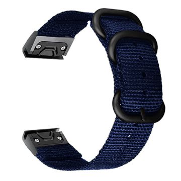 22mm Nylonarmband für Garmin und Coros Uhren - Blau