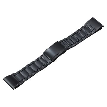 22mm 5 Bead Style Titan Stahlband für Amazfit / Garmin / Coros Uhr - Schwarz