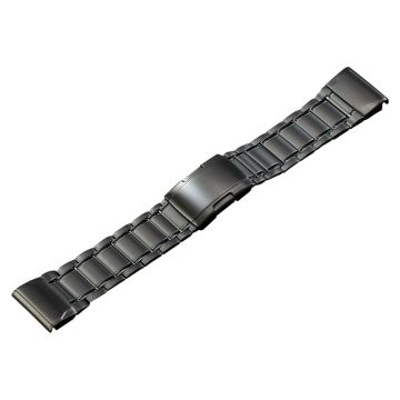 22mm 5 Bead Style Titan Stahlband für Amazfit / Garmin / Coros Uhr - Grau