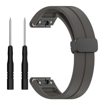 22mm Silikonarmband mit Werkzeug für Garmin Watch - Dunkelgrau