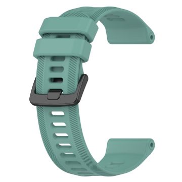 Silikonarmband im Twill-Design für Garmin-Uhren - Dunkelgrün